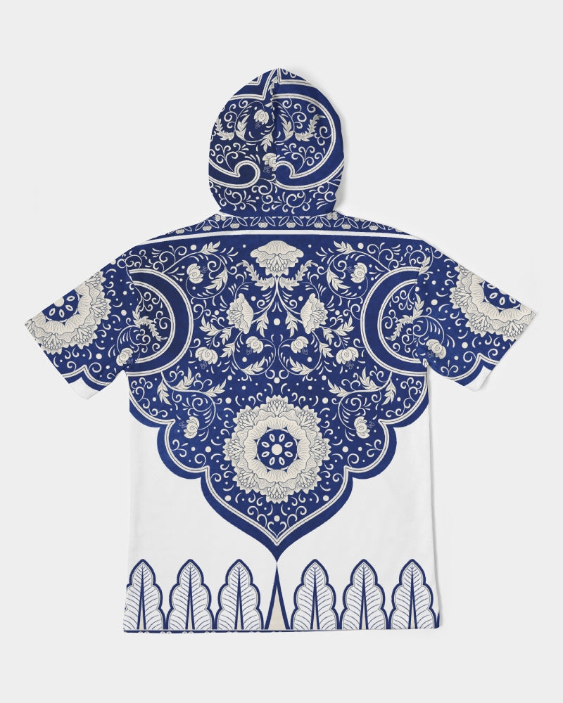Wealthy Men's All-Over Print Premium Heavyweight Short Sleeve Hoodie