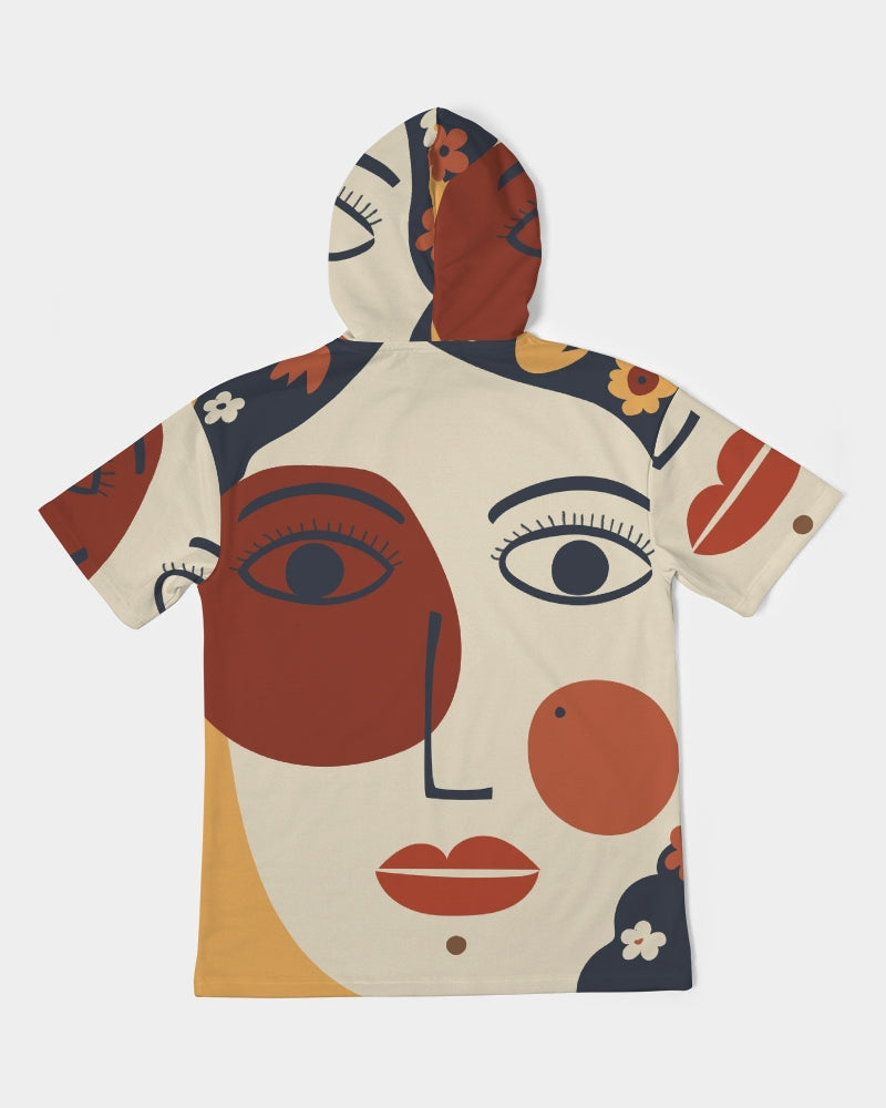 My Lady Men's All-Over Print Premium Heavyweight Short Sleeve Hoodie
