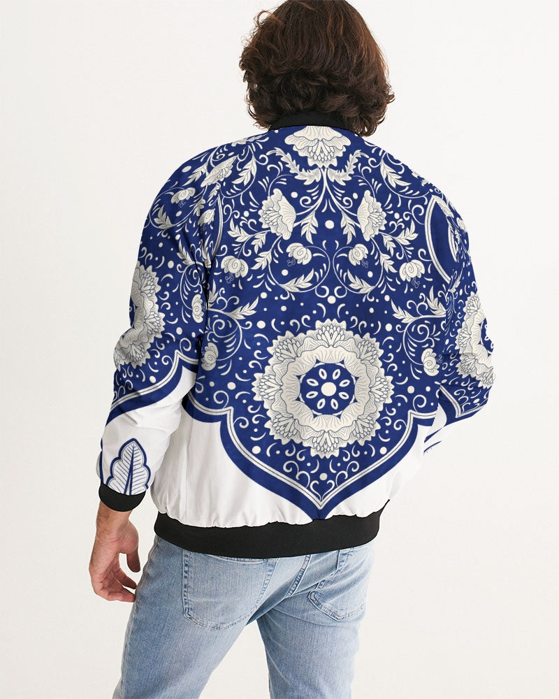 Wealthy Men's All-Over Print Bomber Jacket