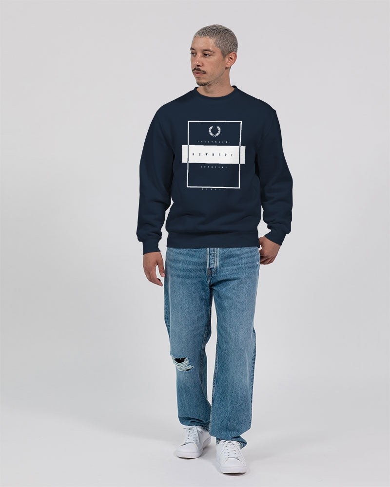 NOWHERE-WHITE Unisex Premium Crewneck Sweatshirt | Lane Seven