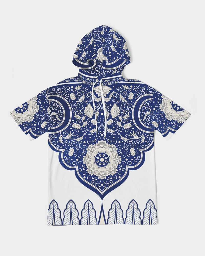 Wealthy Men's All-Over Print Premium Heavyweight Short Sleeve Hoodie
