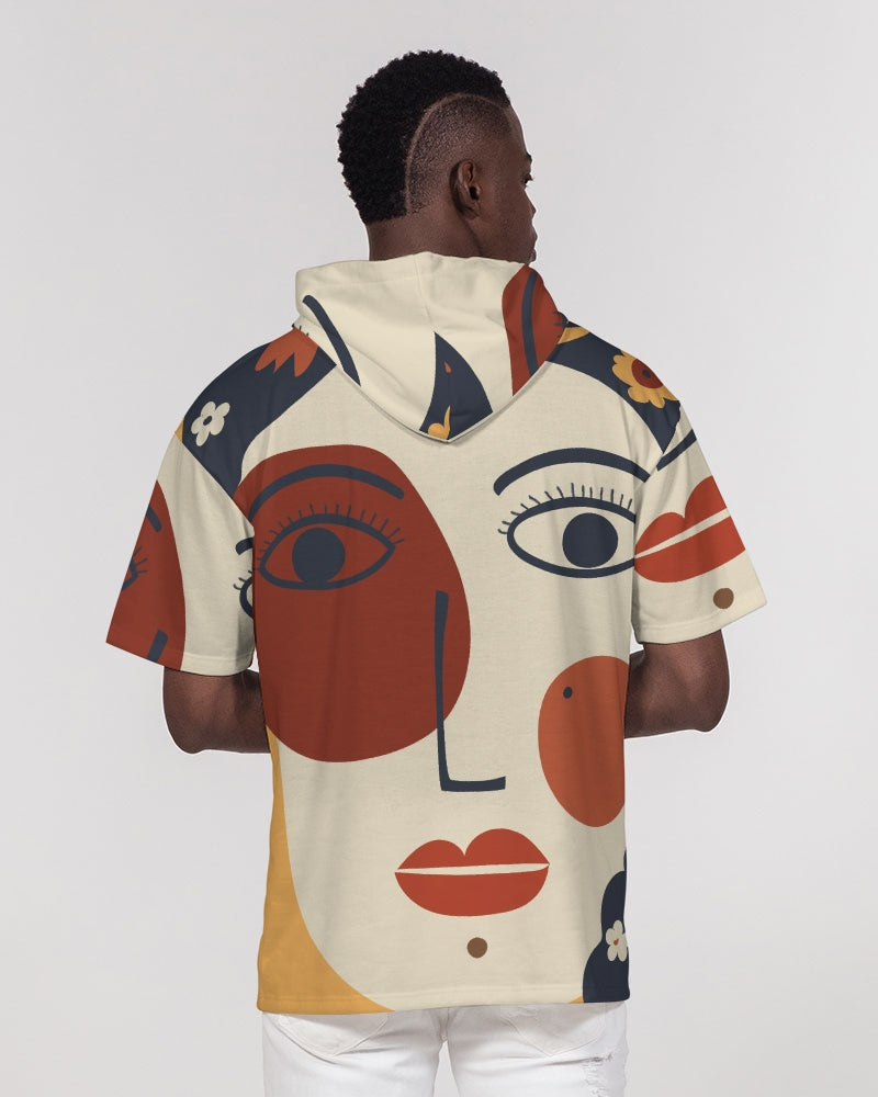 My Lady Men's All-Over Print Premium Heavyweight Short Sleeve Hoodie