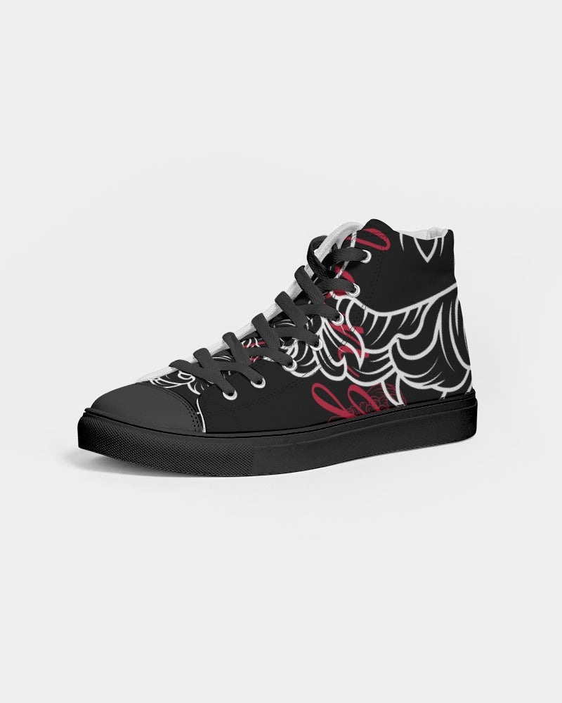 Swylang signatures  Men's Hightop Canvas Shoe - Black