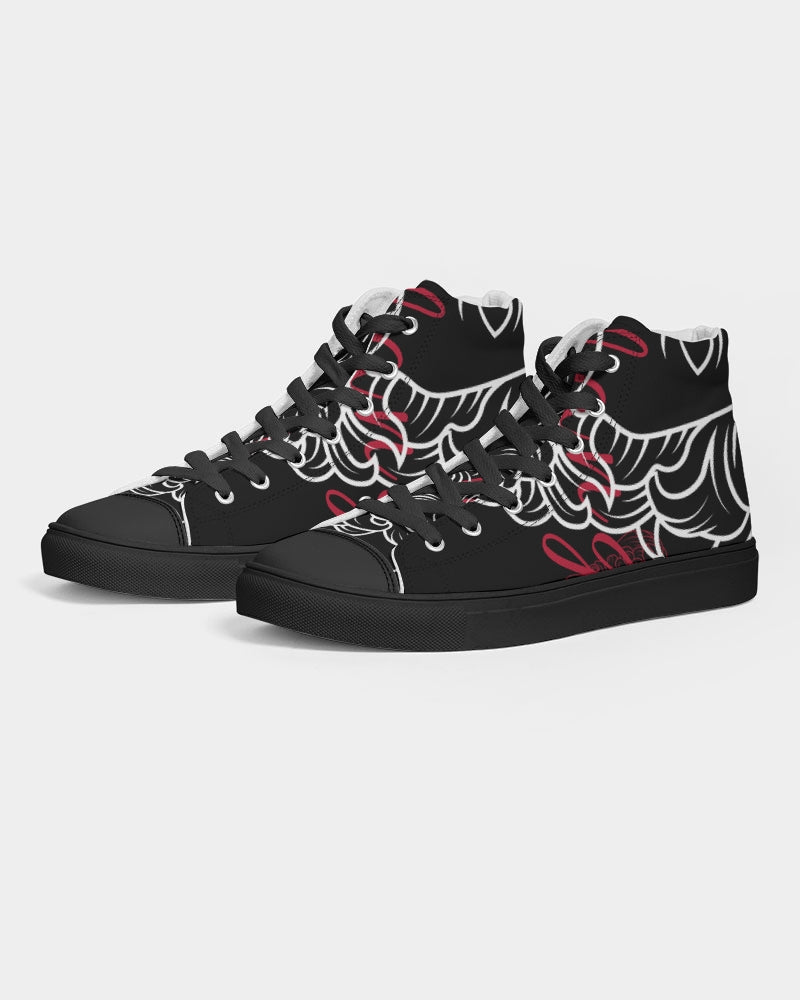 Swylang signatures  Men's Hightop Canvas Shoe - Black