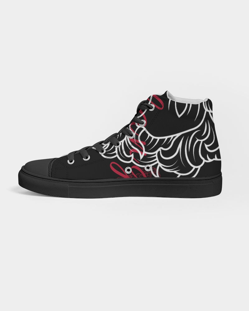 Swylang signatures  Men's Hightop Canvas Shoe - Black