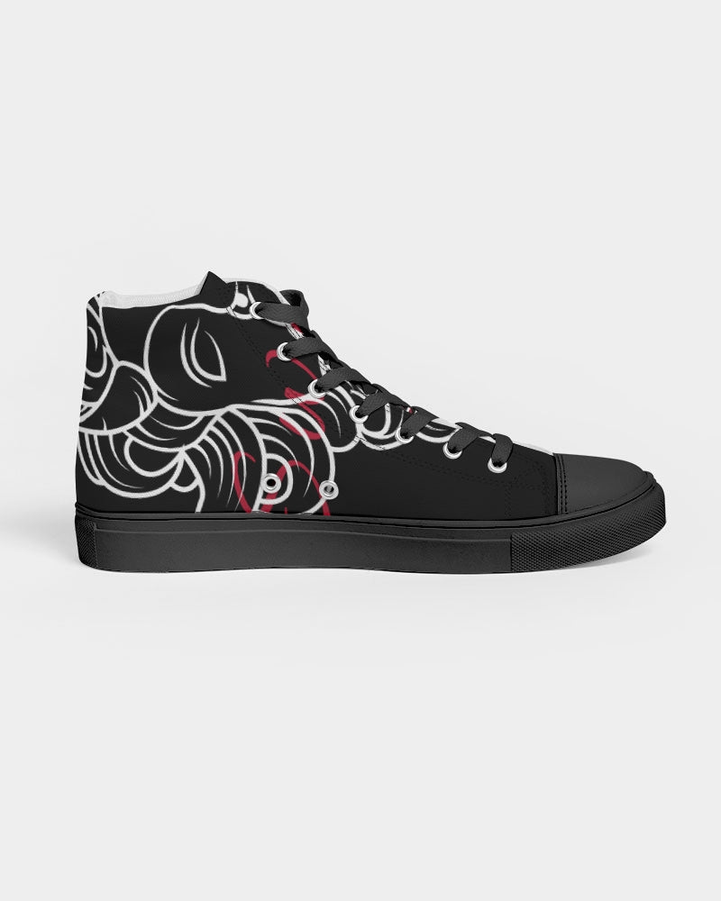 Swylang signatures  Men's Hightop Canvas Shoe - Black