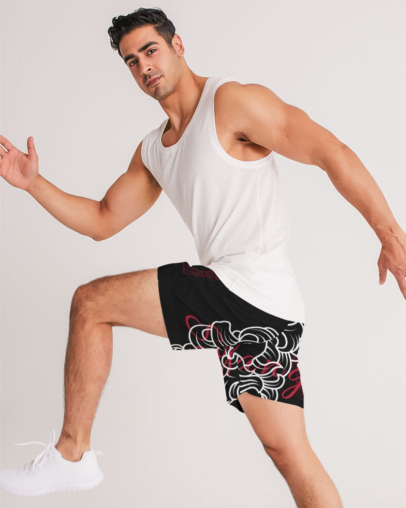 Swylang signatures  Men's All-Over Print Jogger Shorts