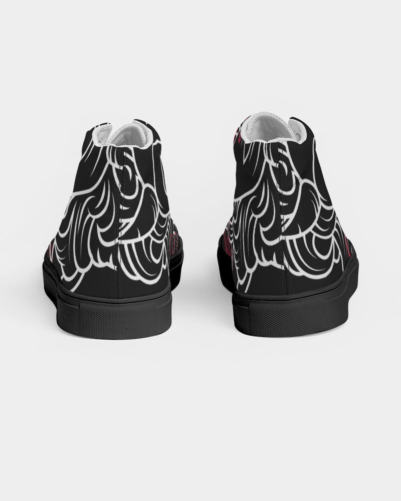 Swylang signatures  Men's Hightop Canvas Shoe - Black