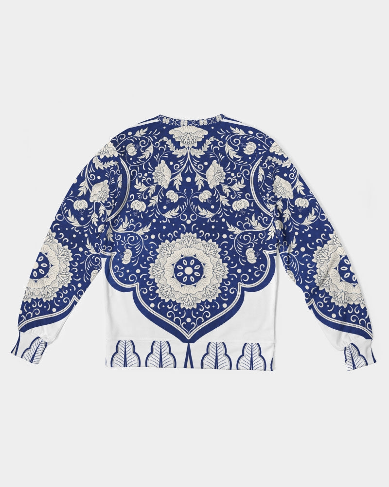 Wealthy Men's All-Over Print Classic French Terry Crewneck Pullover