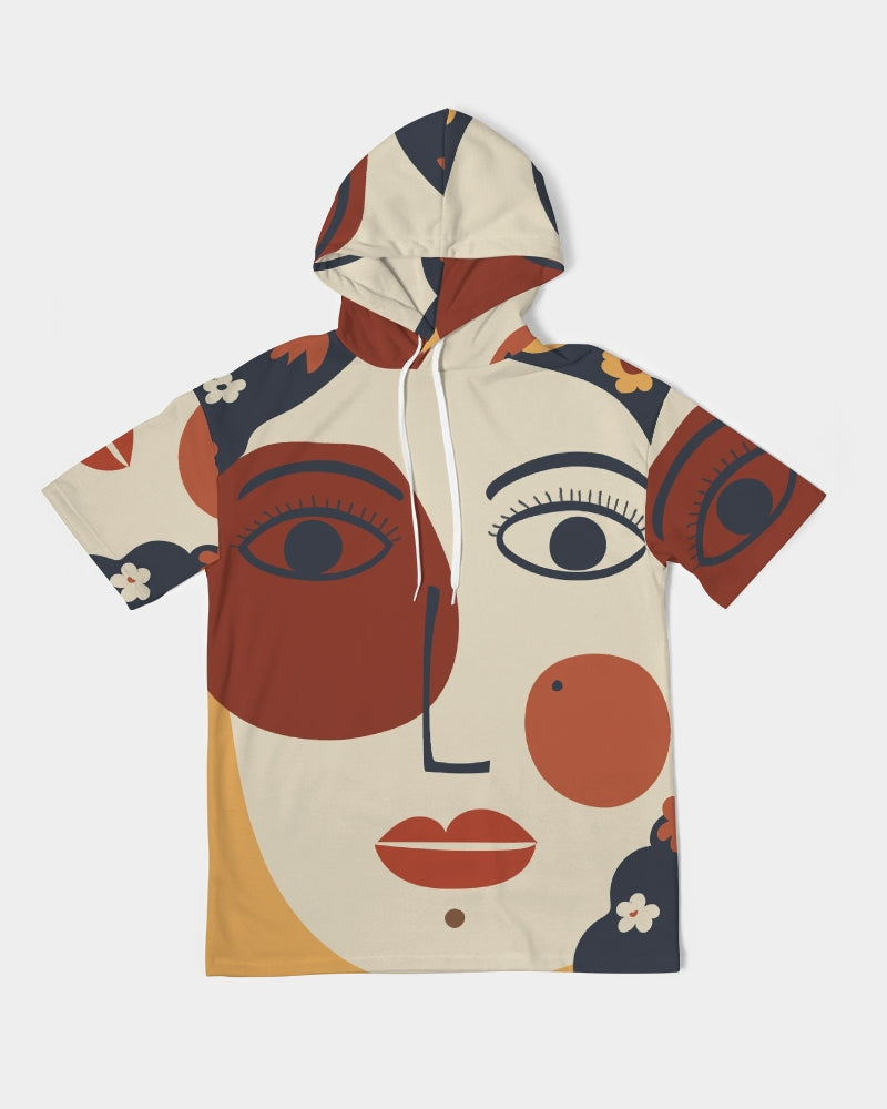 My Lady Men's All-Over Print Premium Heavyweight Short Sleeve Hoodie
